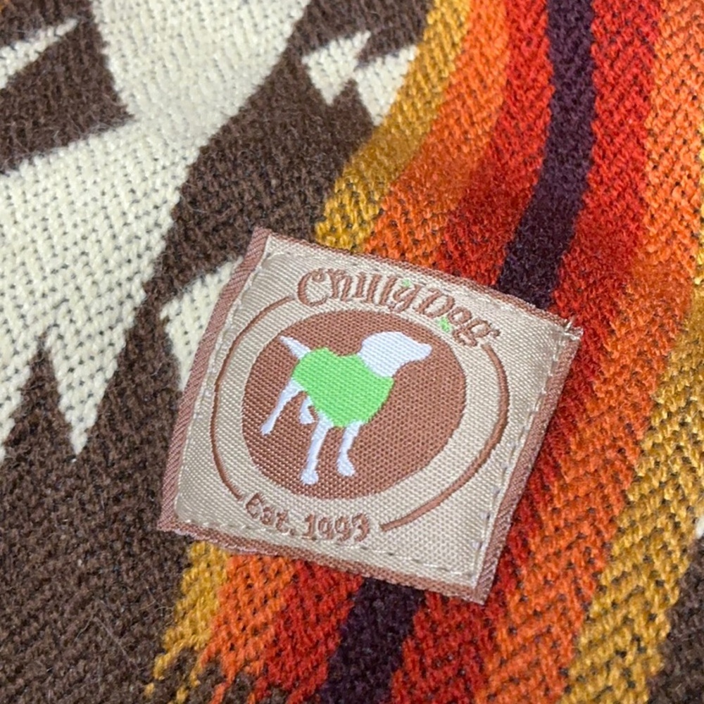 Southwestern Patterned Saddle Blanket Chilly Dog Jacket Coat - Picture 11 of 12
